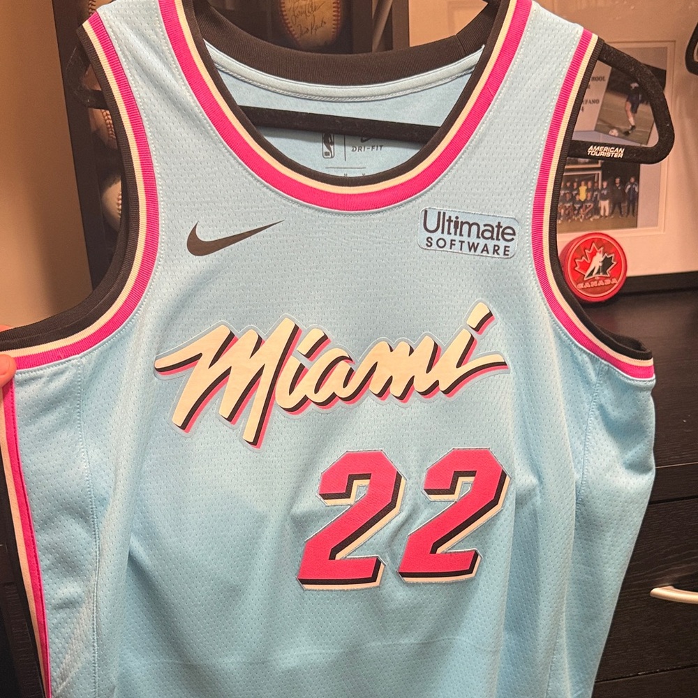 Nike Miami Light Blue Jersey with Pink Accents